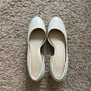 Cole Haan white heels size 6.5 round toe